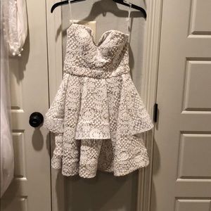 Short strapless party dress